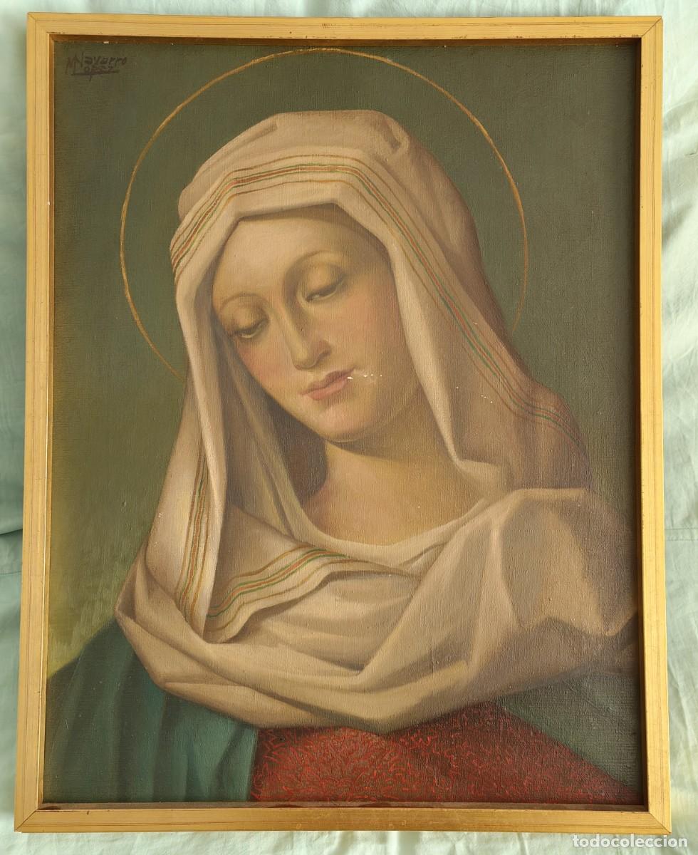 Arte: Cuadro Virgen Maria...Navarro Lopez - Foto 1