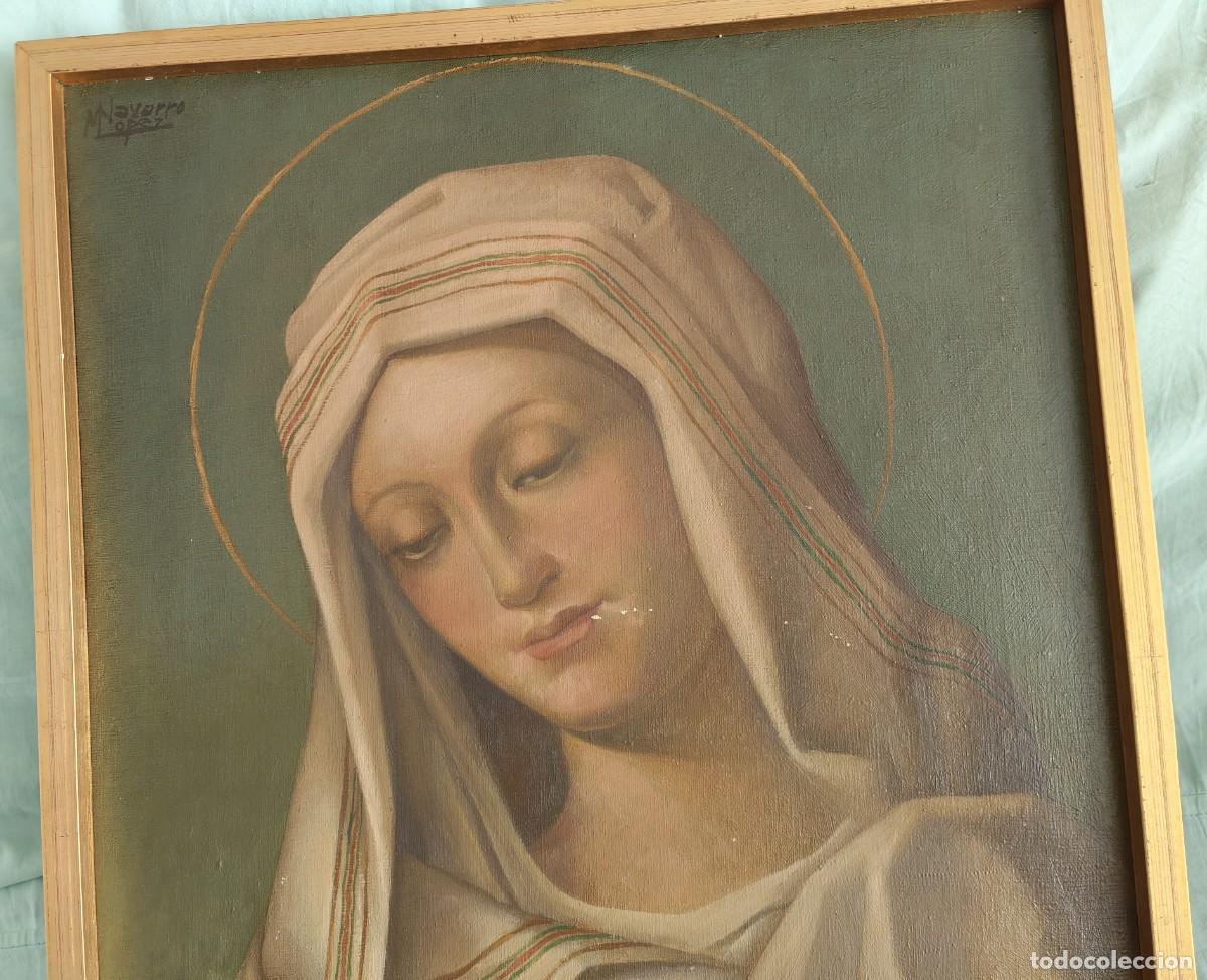 Arte: Cuadro Virgen Maria...Navarro Lopez - Foto 3