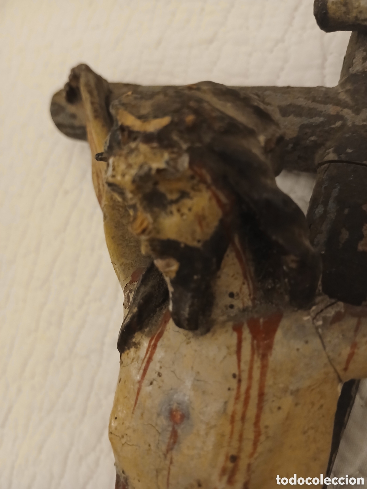 Arte: Crucificado. Talla en madera s. XVI - Foto 2