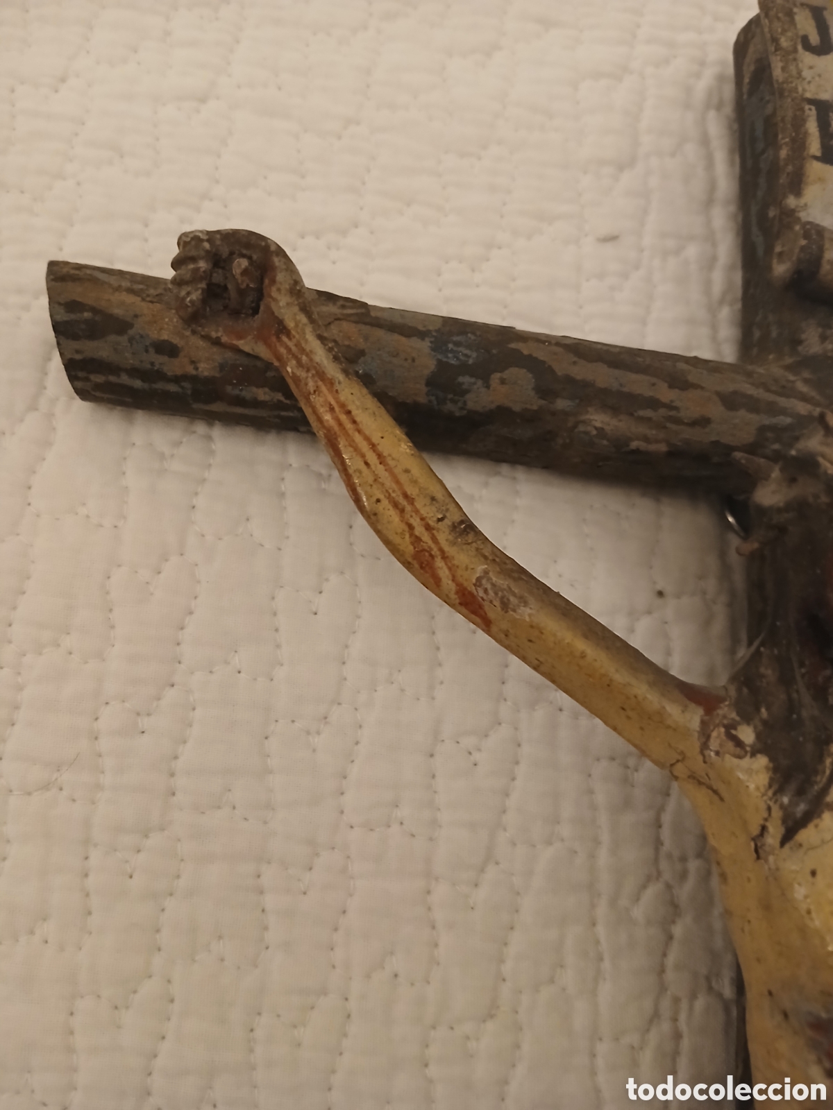Arte: Crucificado. Talla en madera s. XVI - Foto 7