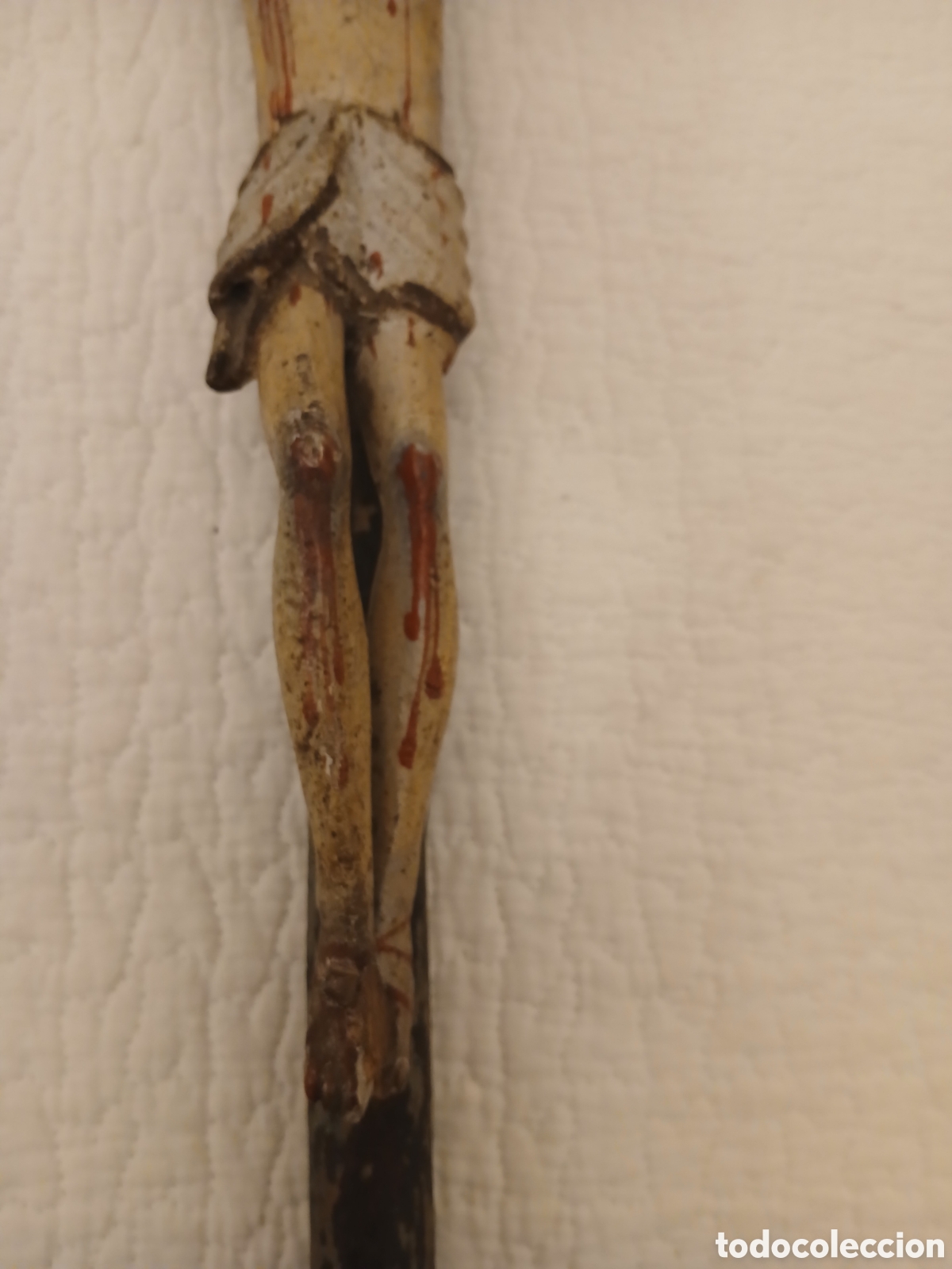 Arte: Crucificado. Talla en madera s. XVI - Foto 8
