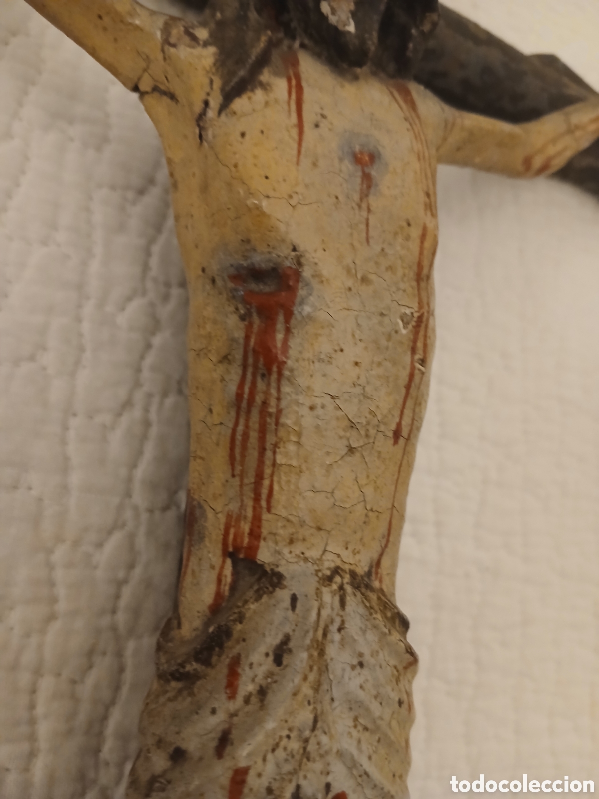 Arte: Crucificado. Talla en madera s. XVI - Foto 9