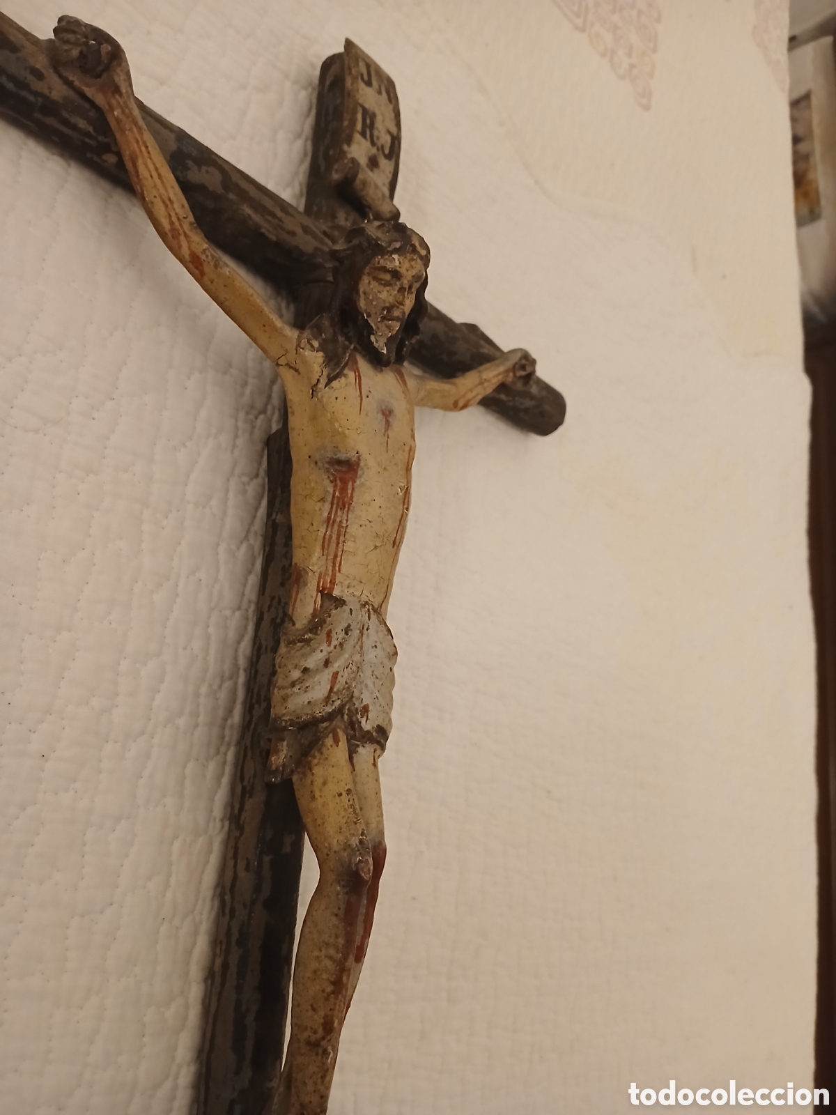Arte: Crucificado. Talla en madera s. XVI - Foto 12