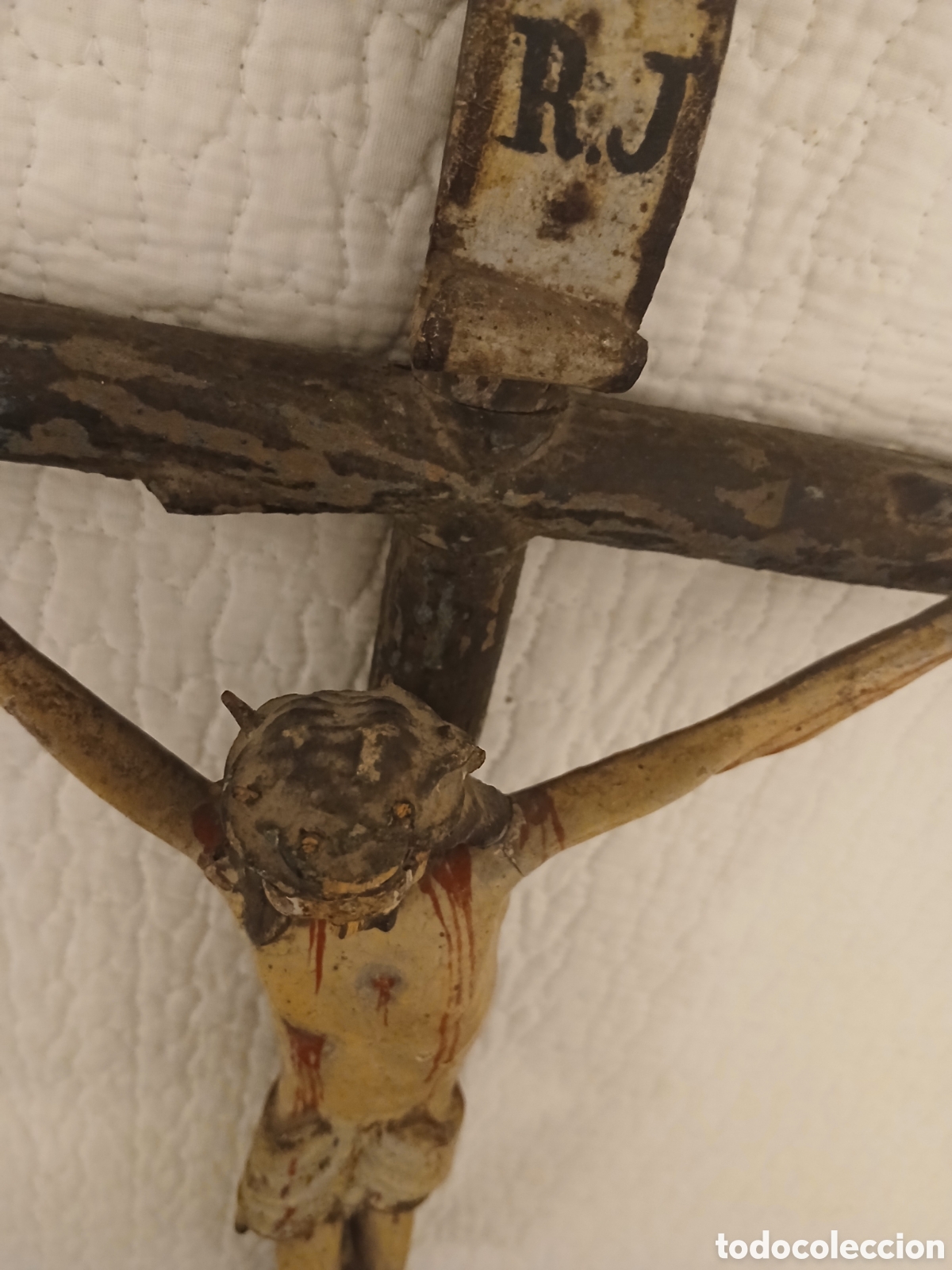 Arte: Crucificado. Talla en madera s. XVI - Foto 15