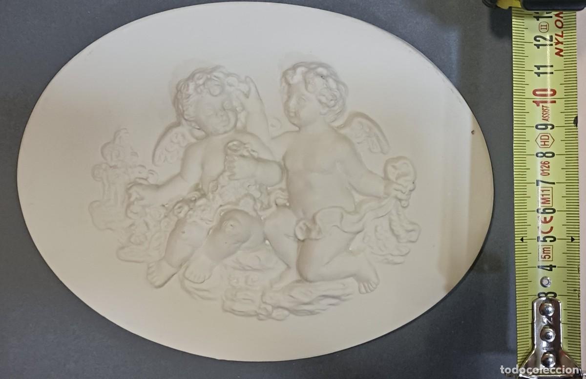Arte: PLACA OVALADA EN MARMOL BLANCO TALLADO; - Foto 8
