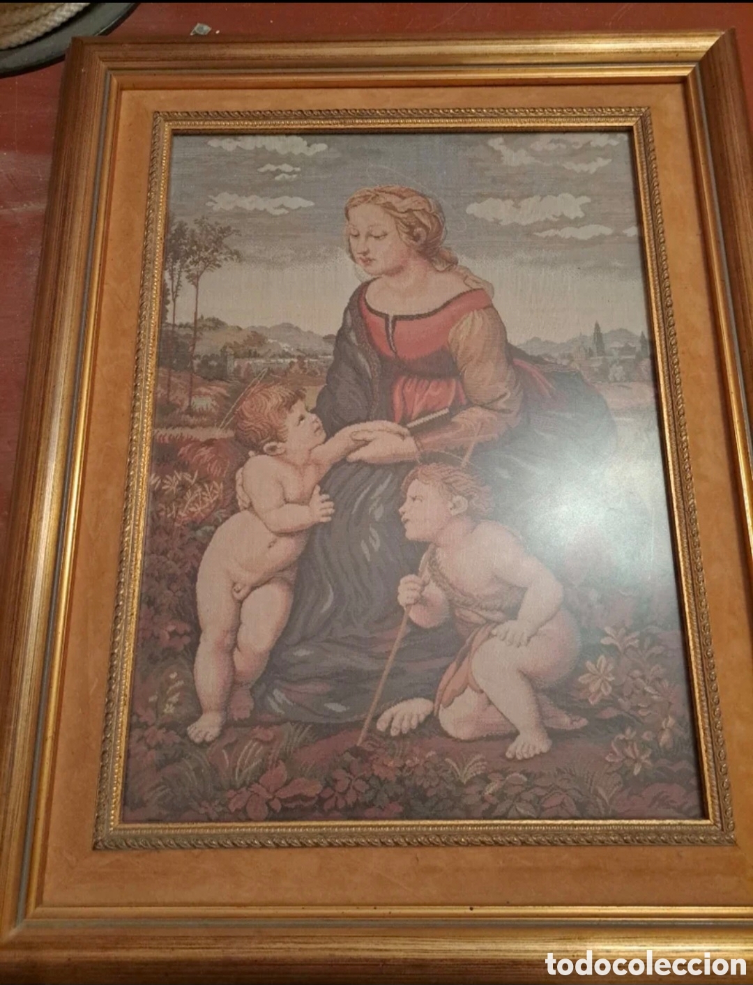 Arte: Cuadro de tapiz motivo religioso - Foto 1