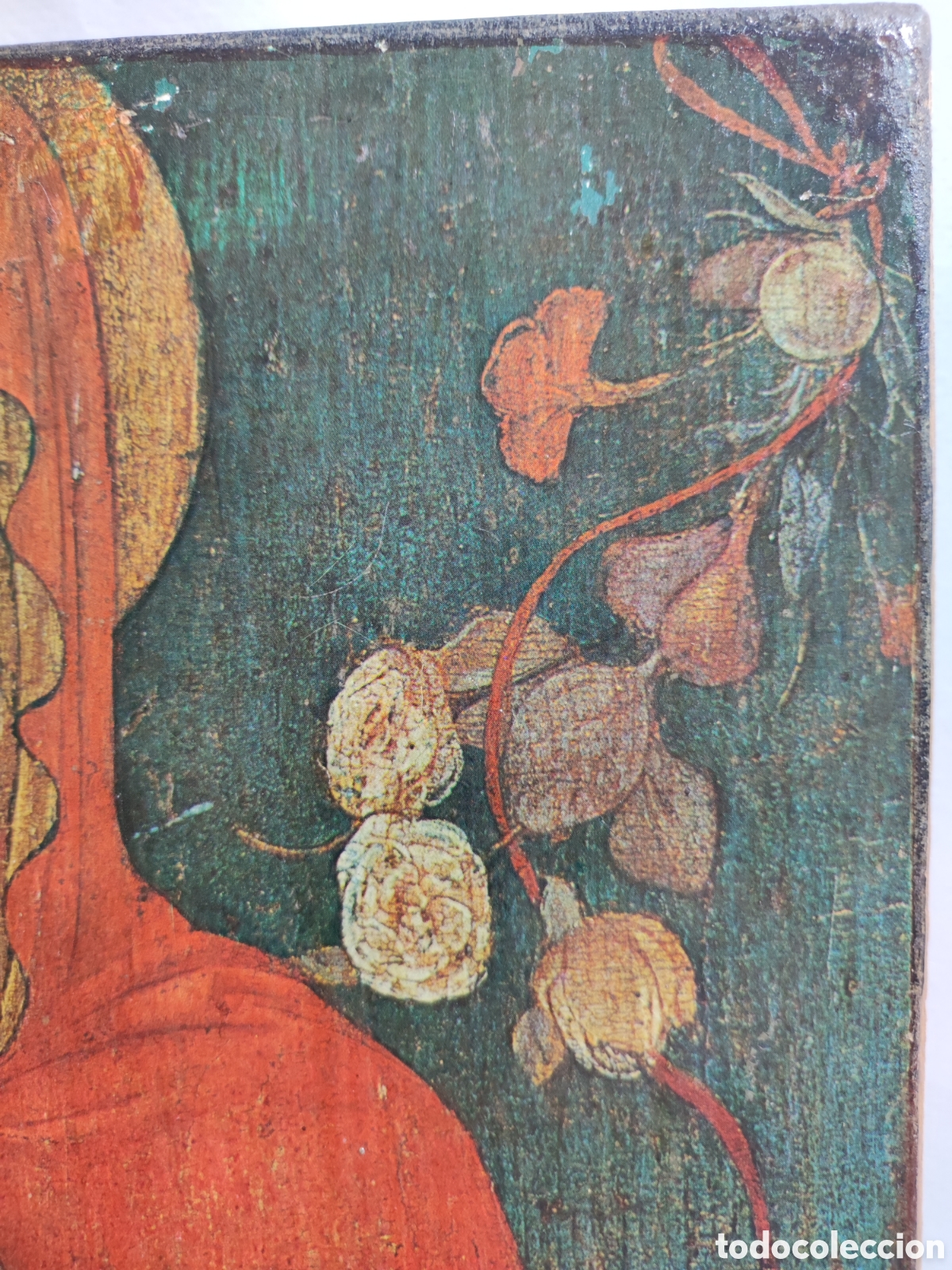 Arte: Tabla virgen con ni&ntilde;o del pajarito - Foto 5