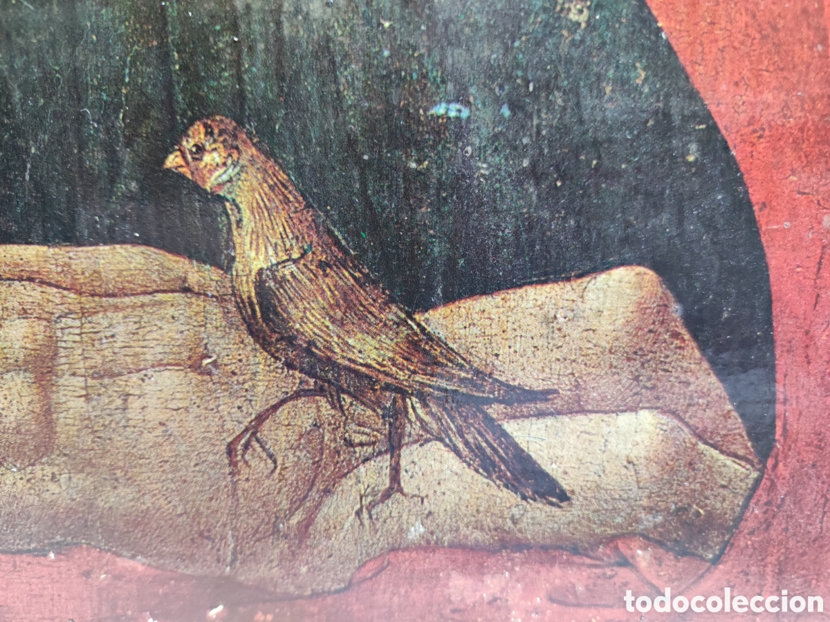 Arte: Tabla virgen con ni&ntilde;o del pajarito - Foto 6