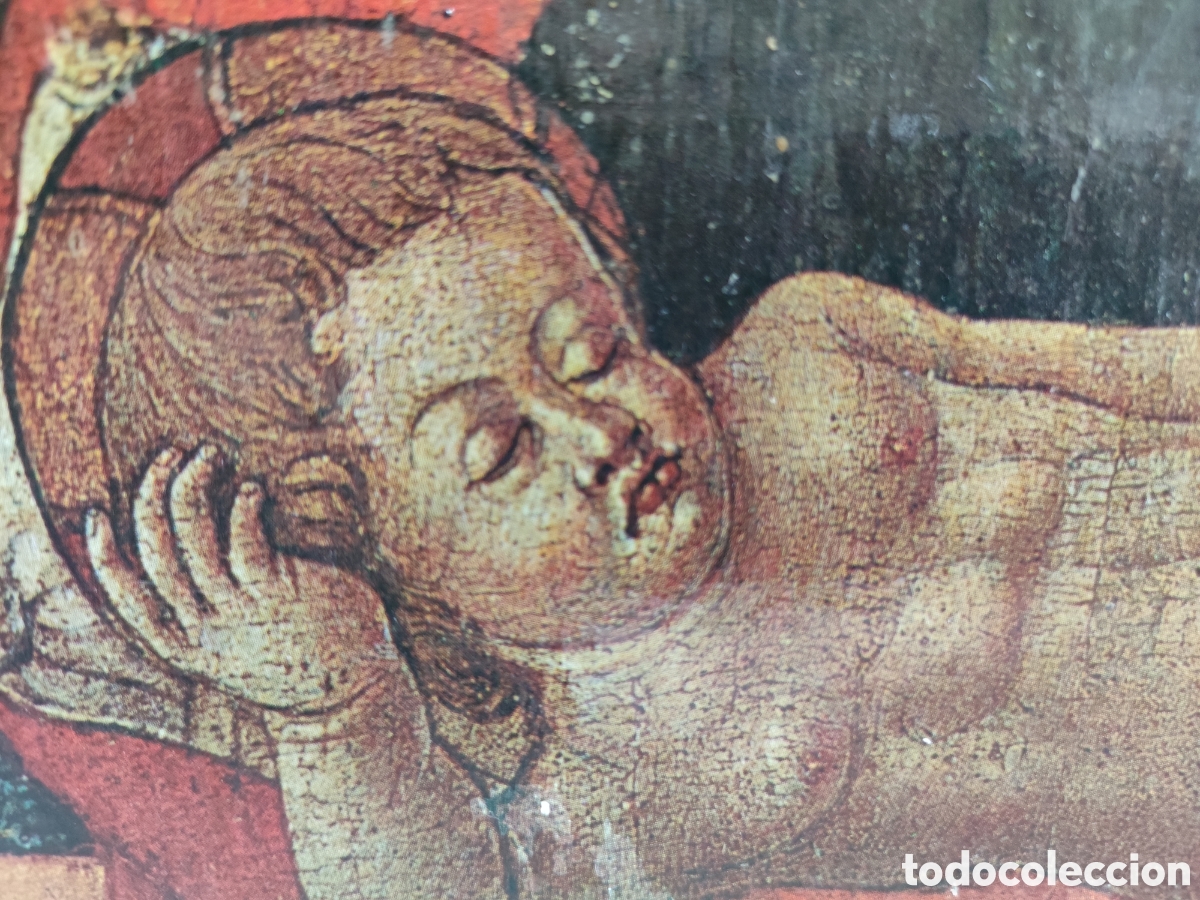 Arte: Tabla virgen con ni&ntilde;o del pajarito - Foto 7