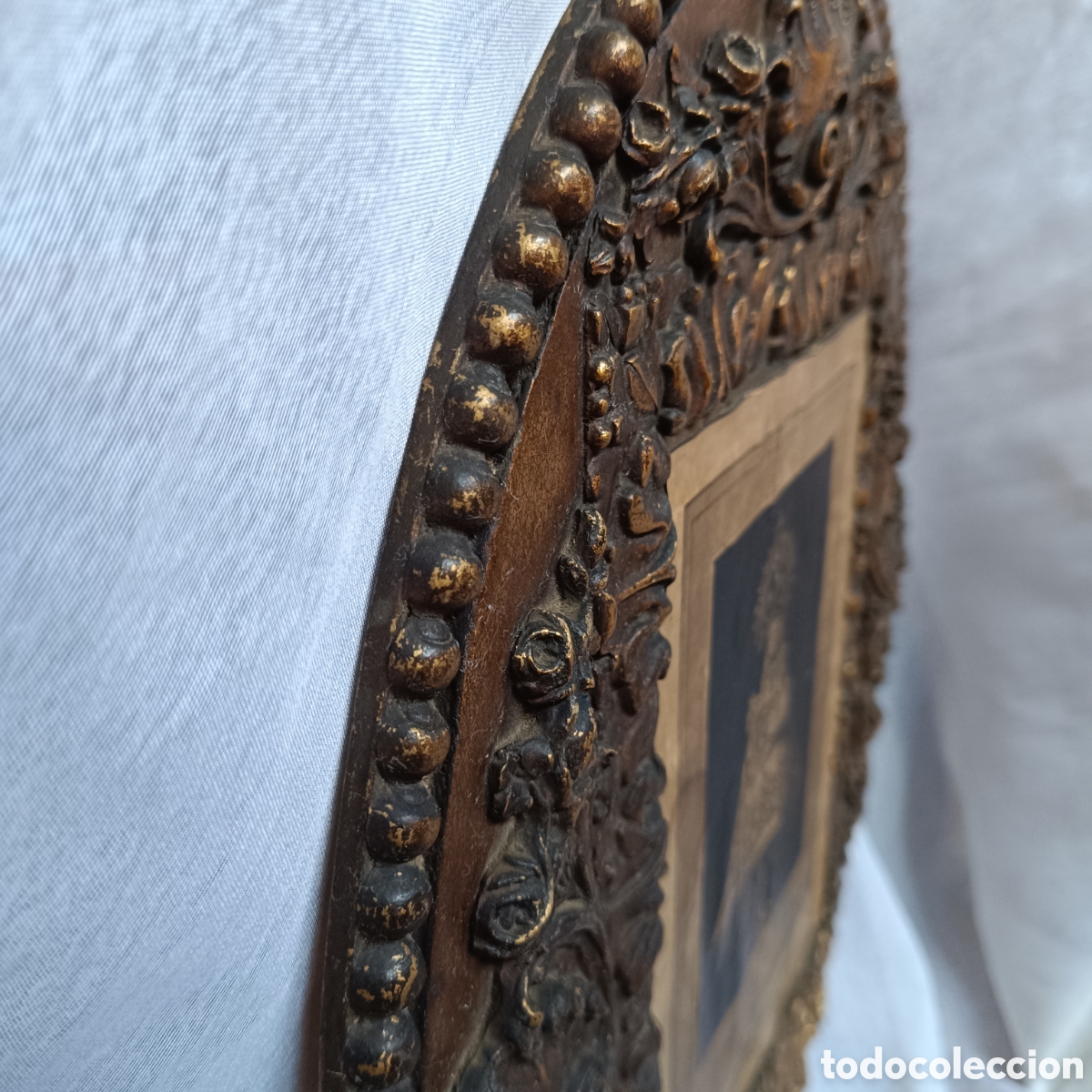 Arte: Cuadro antiguo de la Virgen de Covadonga - Foto 5