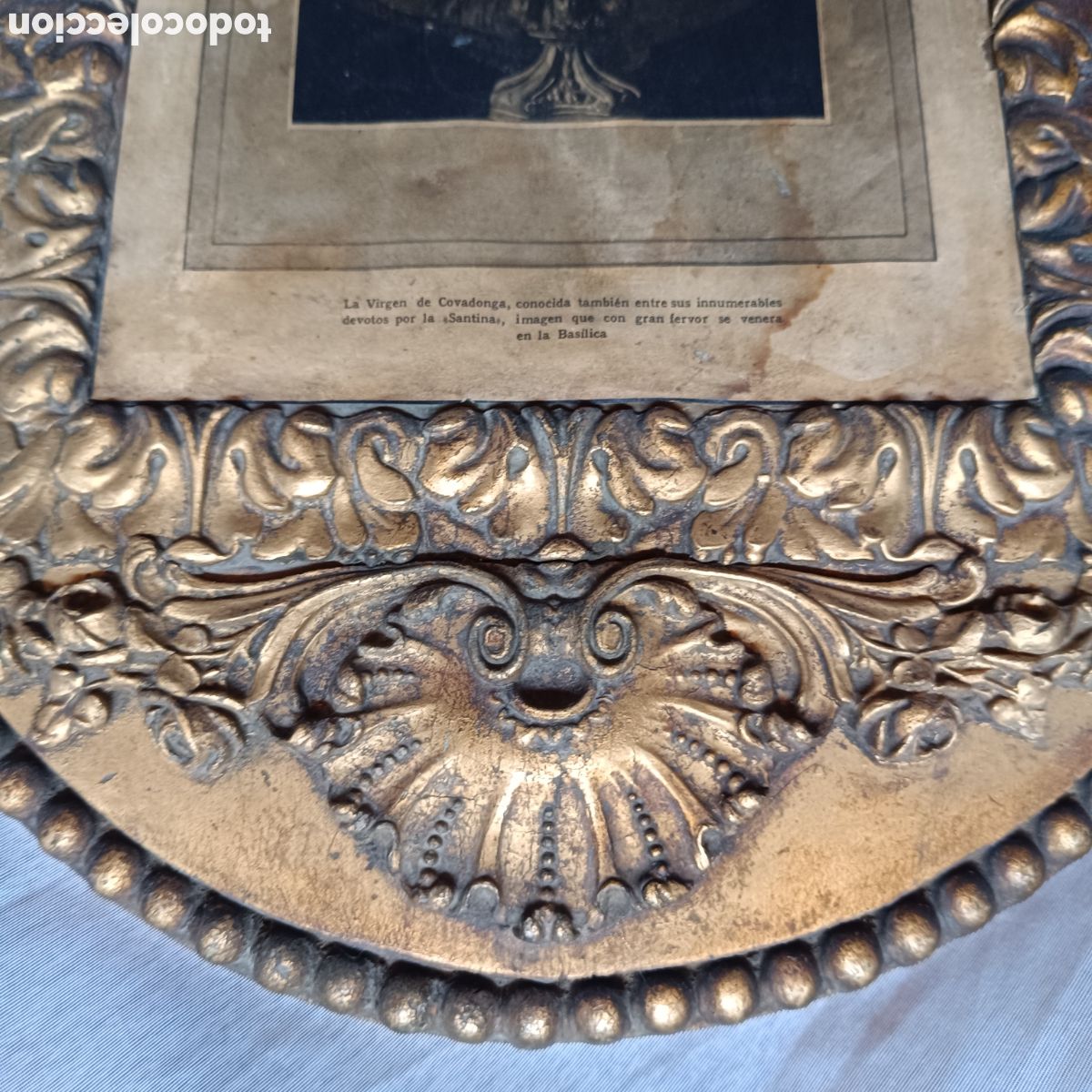Arte: Cuadro antiguo de la Virgen de Covadonga - Foto 6