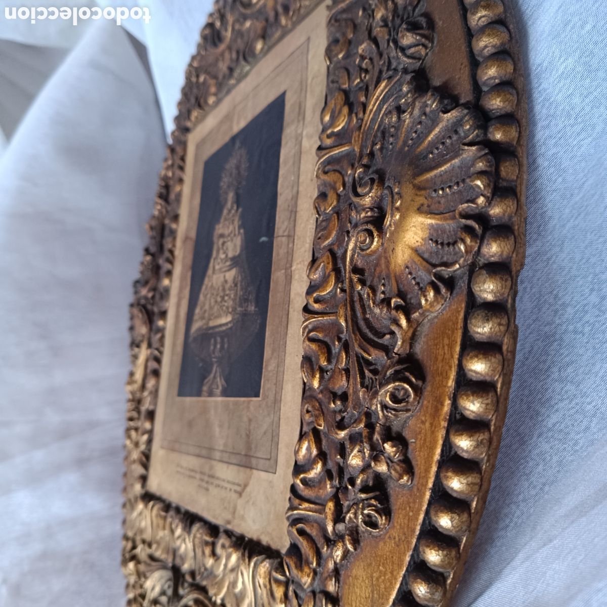 Arte: Cuadro antiguo de la Virgen de Covadonga - Foto 7