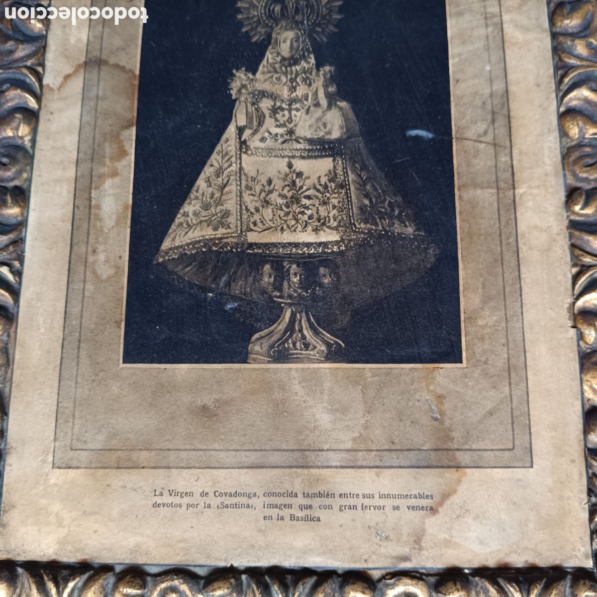 Arte: Cuadro antiguo de la Virgen de Covadonga - Foto 9