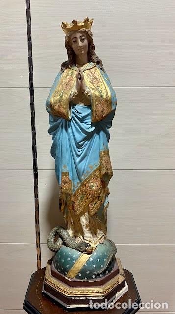 Arte: INMACULADA CONCEPCION DE TALLA MADERA - Foto 1