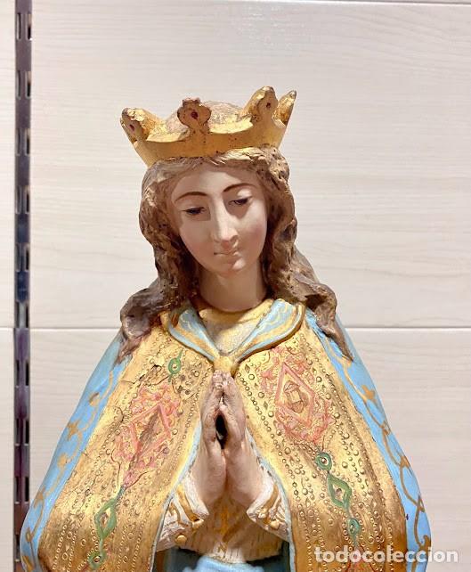 Arte: INMACULADA CONCEPCION DE TALLA MADERA - Foto 2
