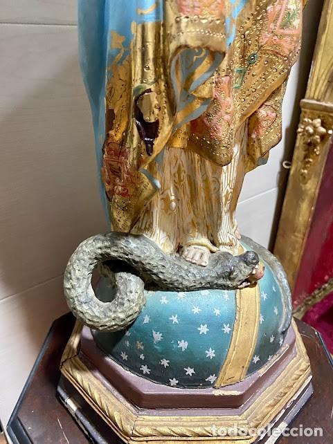Arte: INMACULADA CONCEPCION DE TALLA MADERA - Foto 3
