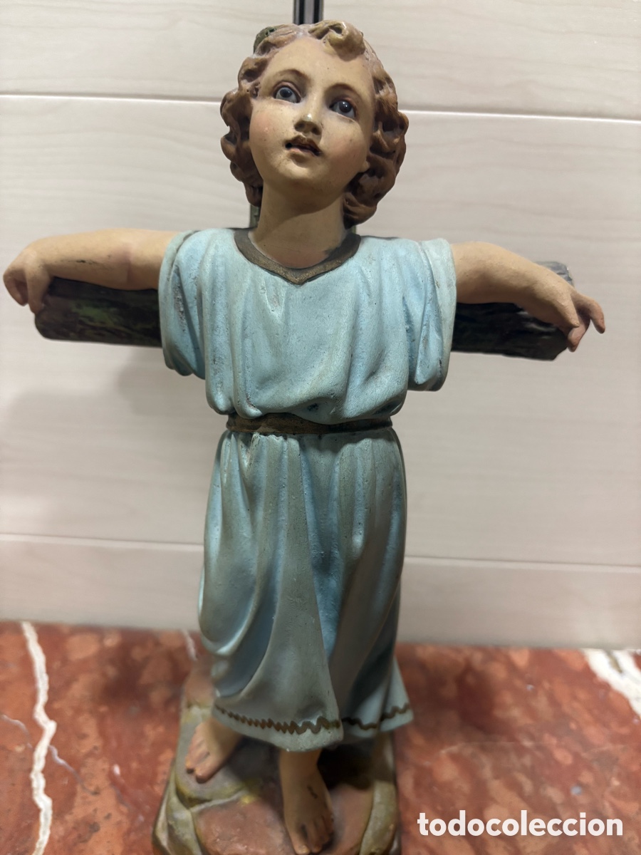 Arte: Ni&ntilde;o Dios en Cruz de Olot - Foto 2