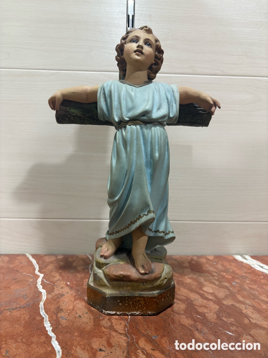 Arte: Ni&ntilde;o Dios en Cruz de Olot - Foto 1