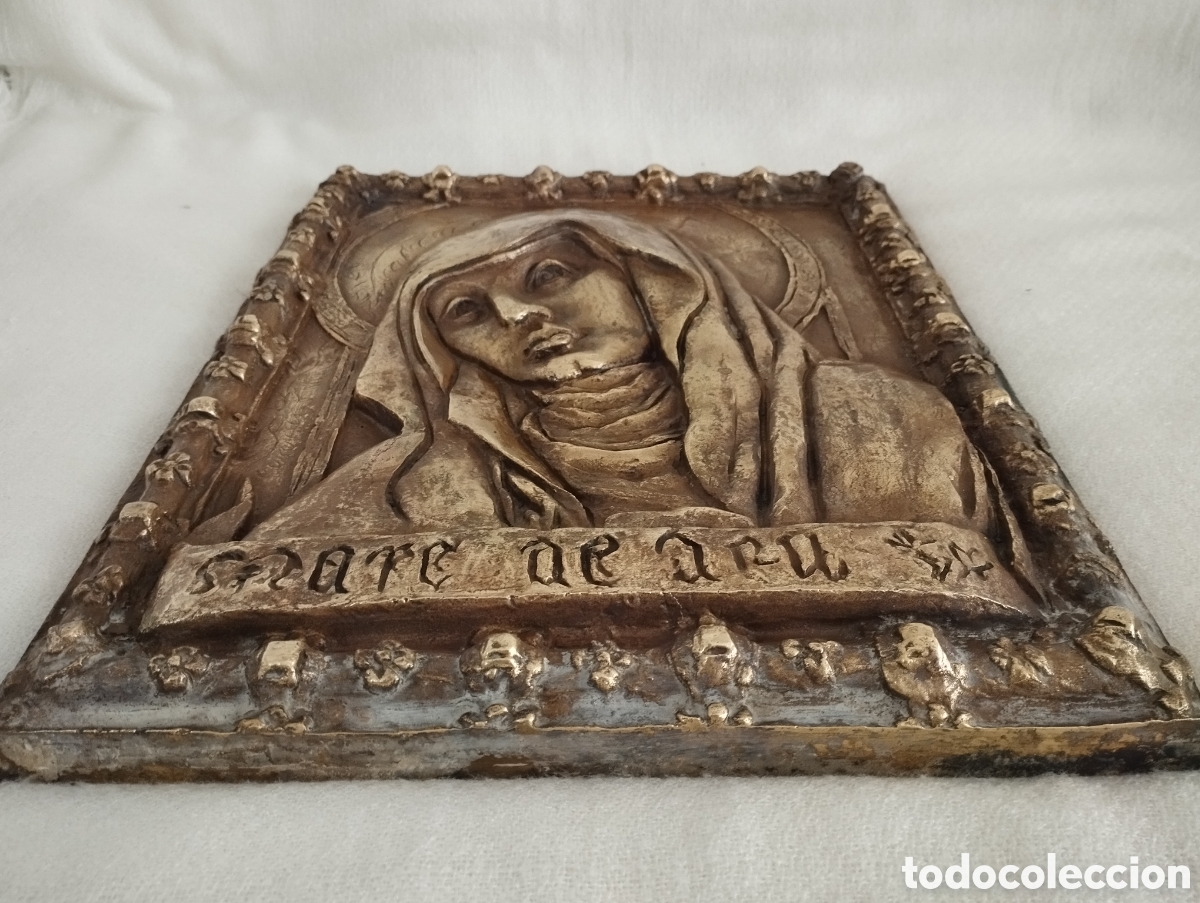 Arte: Gran Placa de La Virgen Bronce. - Foto 2