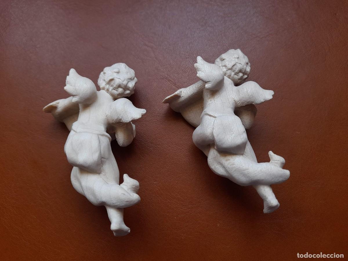 Arte: Angeles de madera tallado - Foto 2