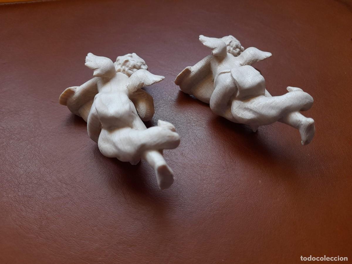 Arte: Angeles de madera tallado - Foto 3