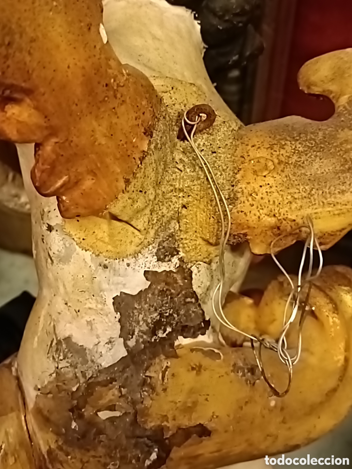 Arte: Querub&iacute;n de madera policromado - Foto 7