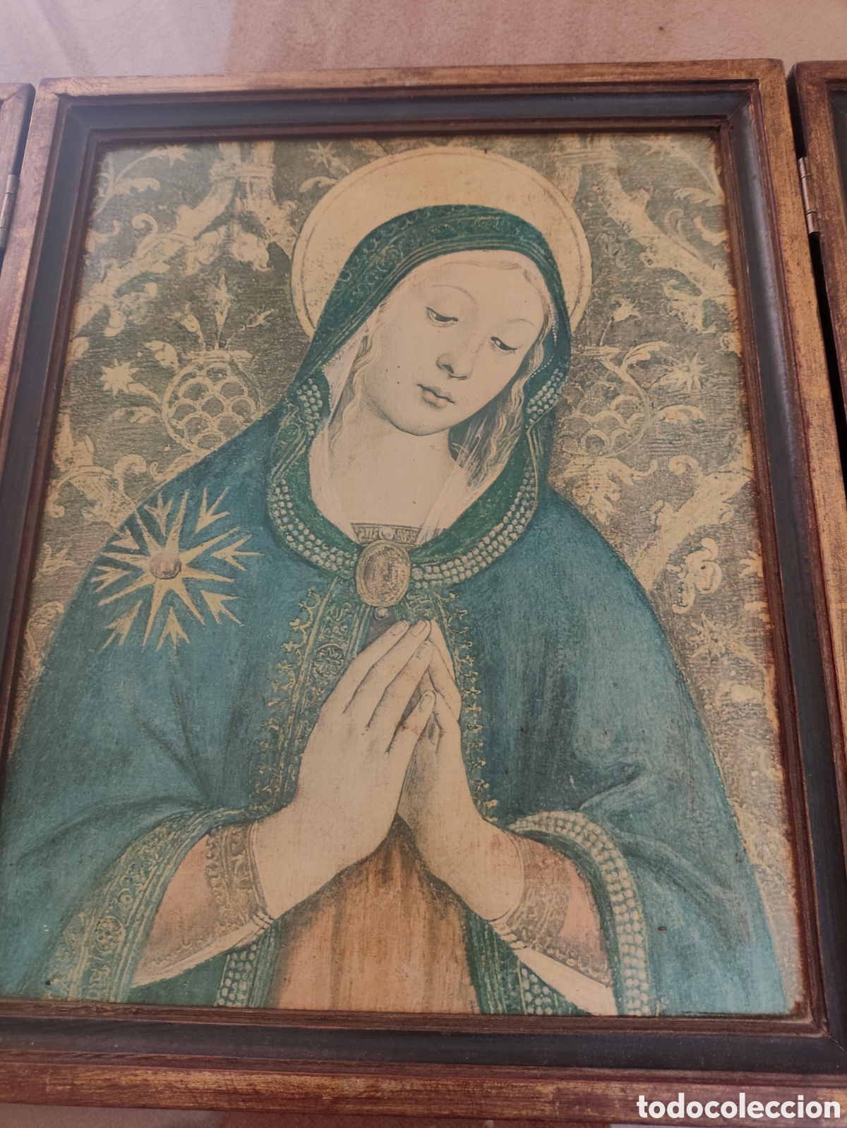 Arte: Antiguo tr&iacute;ptico religiosos - Foto 3