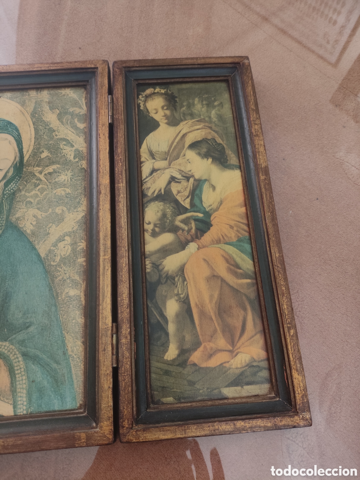 Arte: Antiguo tr&iacute;ptico religiosos - Foto 4