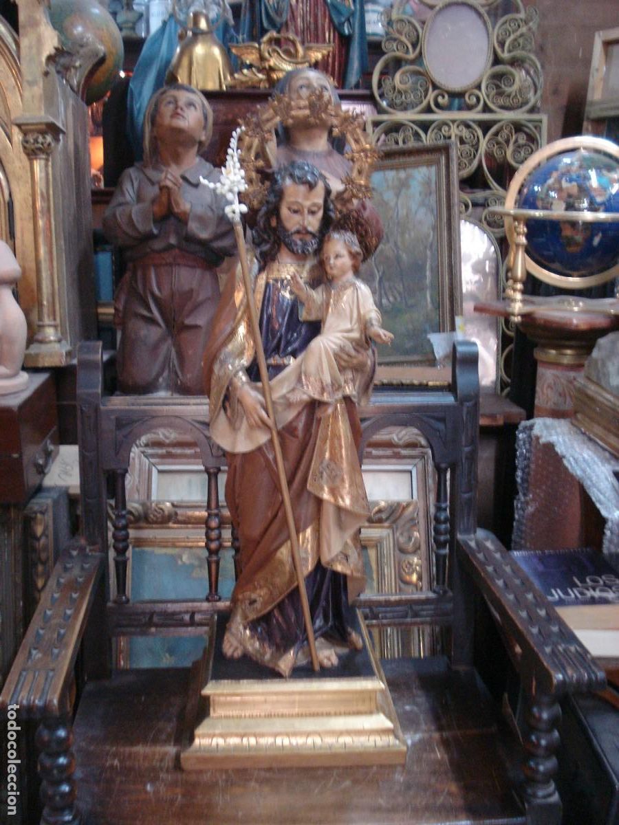 Arte: Gran San Jose Talla de madera - Foto 1
