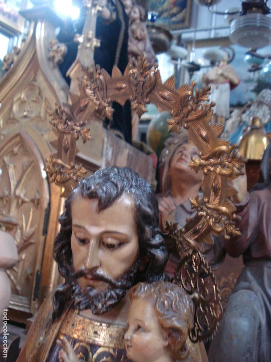 Arte: Gran San Jose Talla de madera - Foto 7