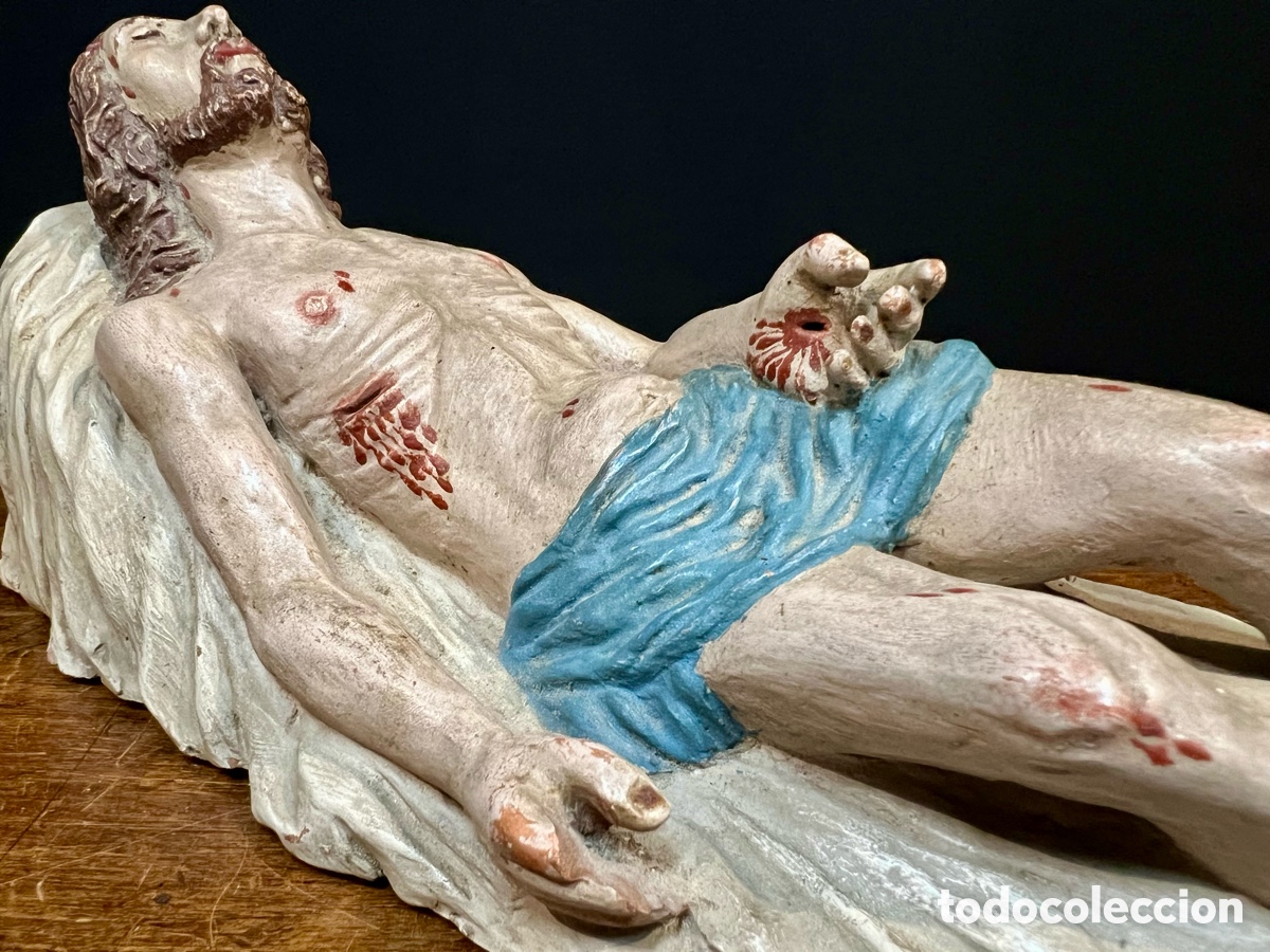Arte: Cristo Yacente, 29 cm. S.XIX - Foto 5