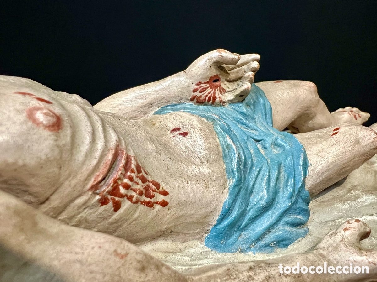 Arte: Cristo Yacente, 29 cm. S.XIX - Foto 6