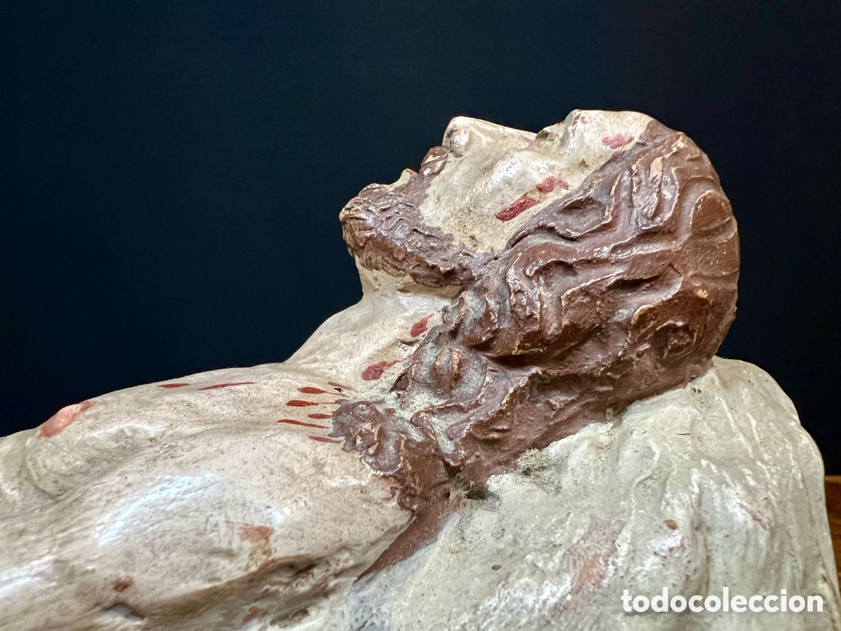 Arte: Cristo Yacente, 29 cm. S.XIX - Foto 10