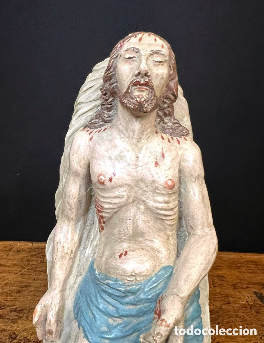 Arte: Cristo Yacente, 29 cm. S.XIX - Foto 12