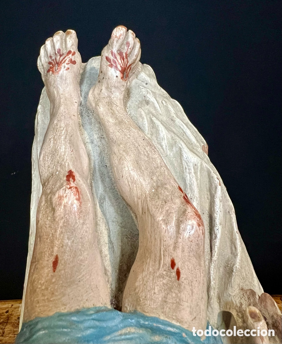 Arte: Cristo Yacente, 29 cm. S.XIX - Foto 15