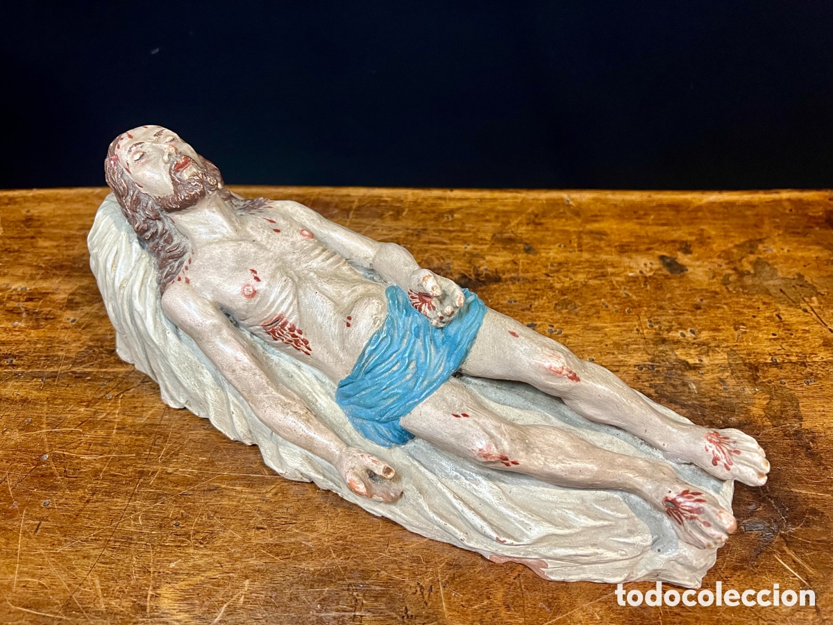 Arte: Cristo Yacente, 29 cm. S.XIX - Foto 17