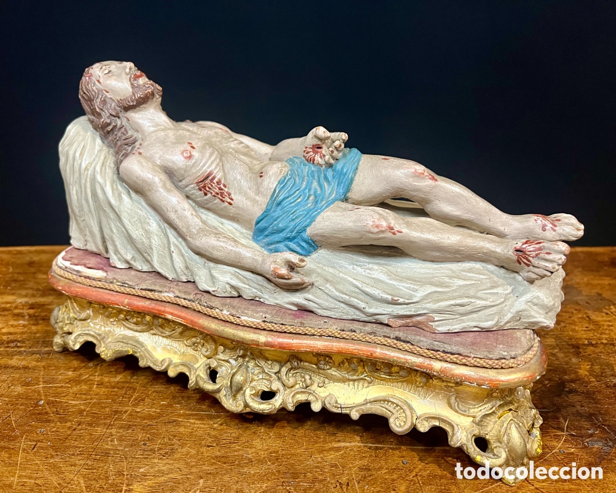 Arte: Cristo Yacente, 29 cm. S.XIX - Foto 3