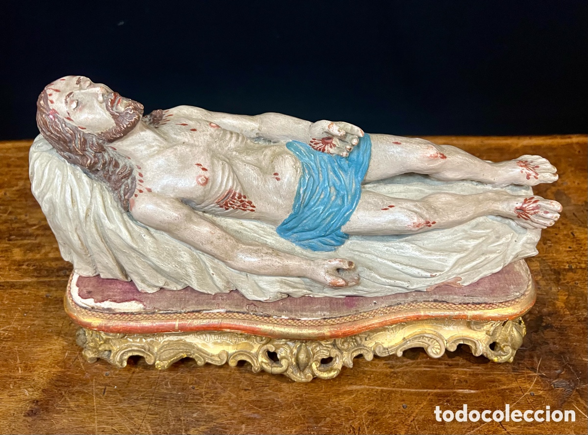 Arte: Cristo Yacente, 29 cm. S.XIX - Foto 21