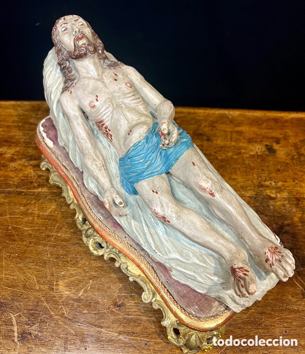 Arte: Cristo Yacente, 29 cm. S.XIX - Foto 19