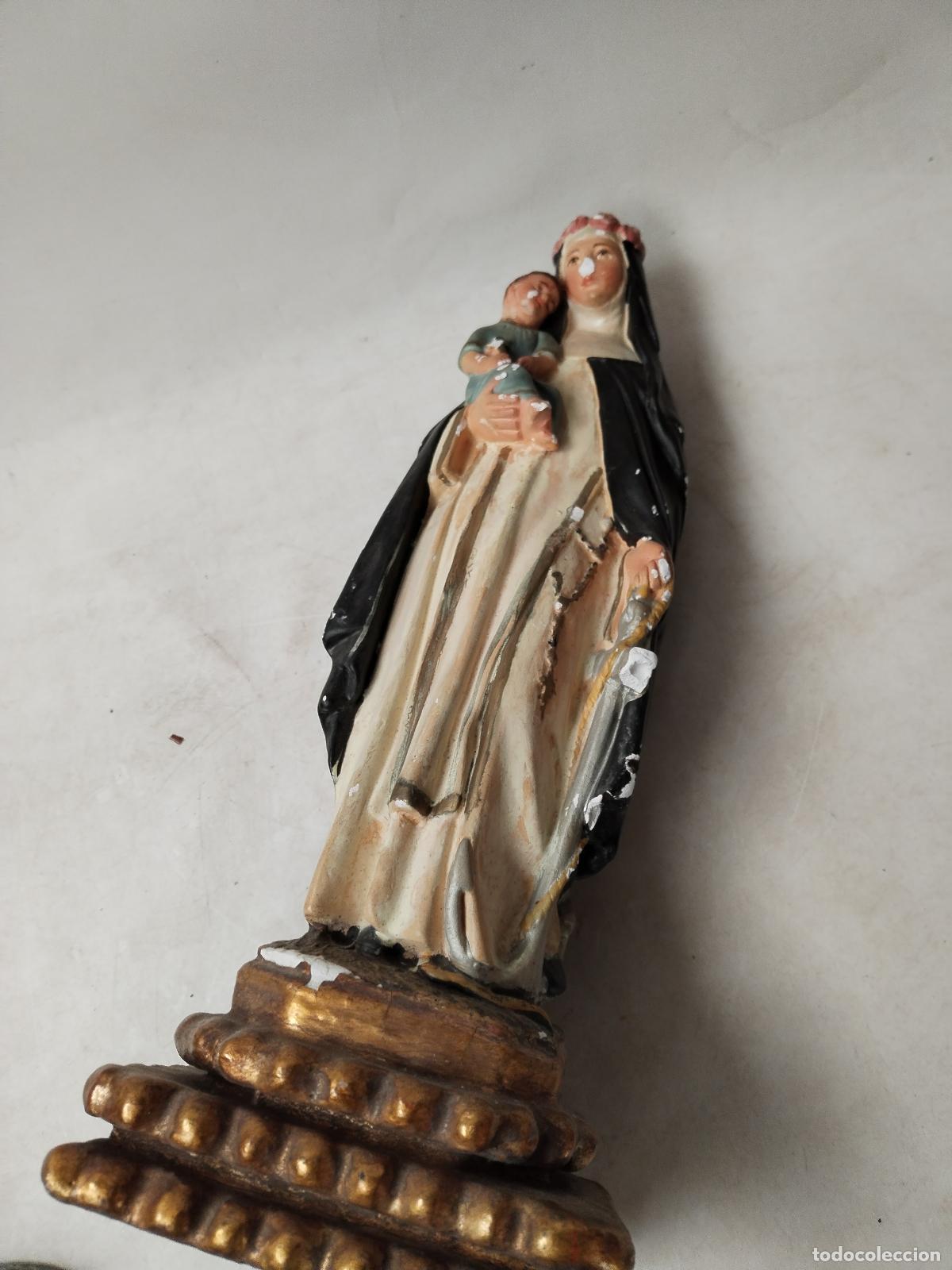 Arte: virgen del rosario para restaurar - Foto 2