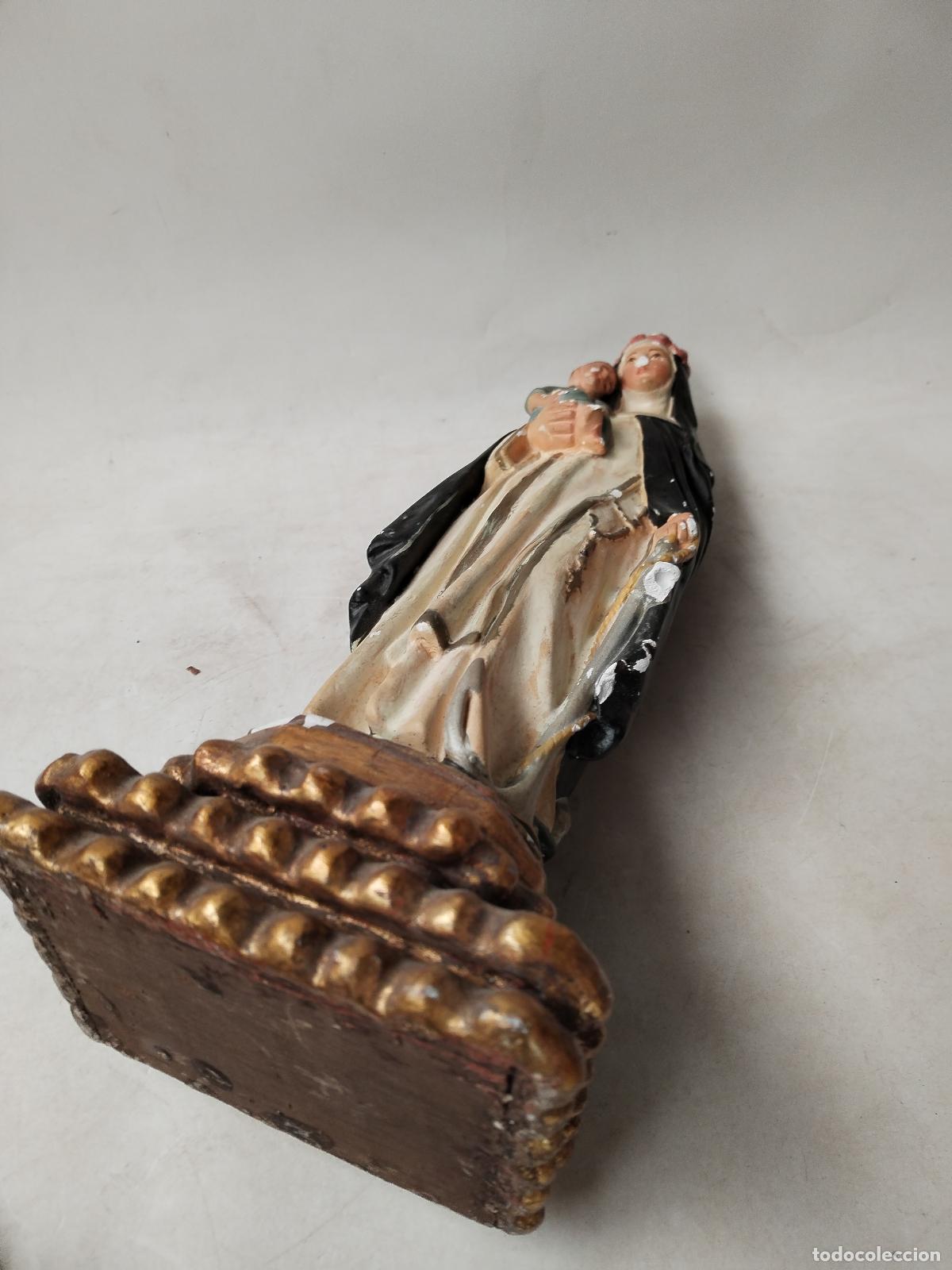 Arte: virgen del rosario para restaurar - Foto 3