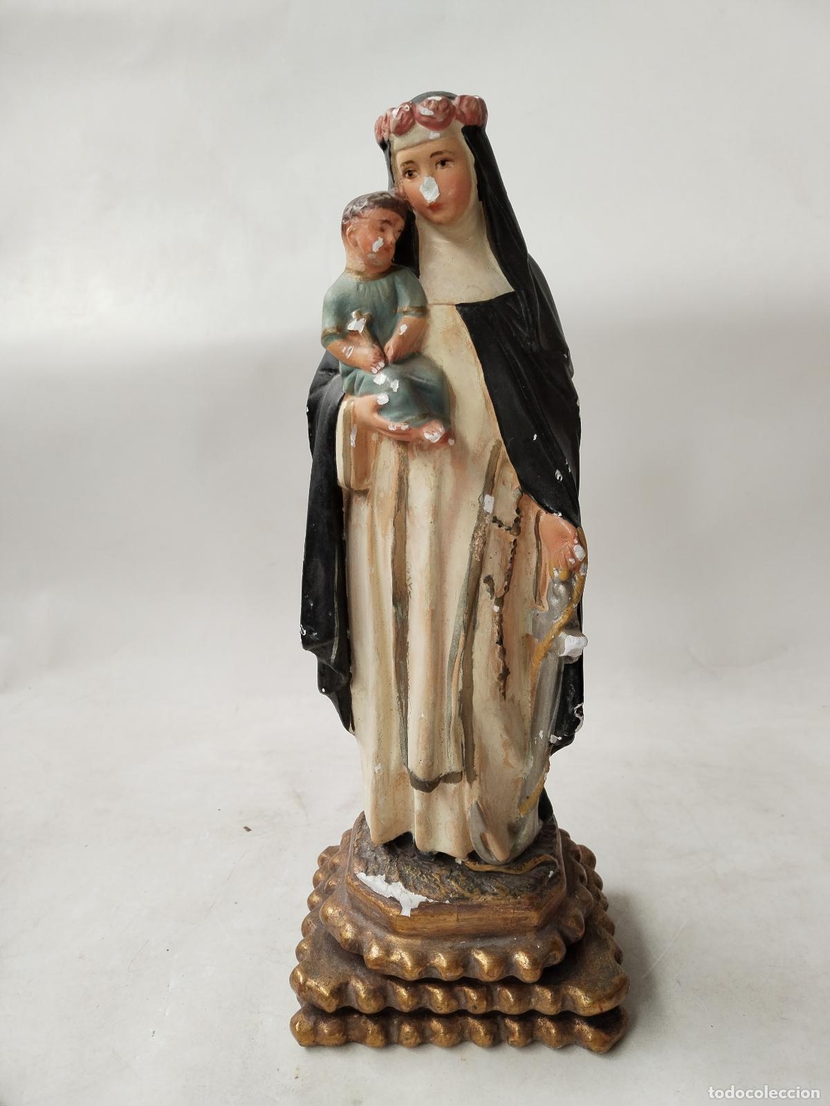 Arte: virgen del rosario para restaurar - Foto 6