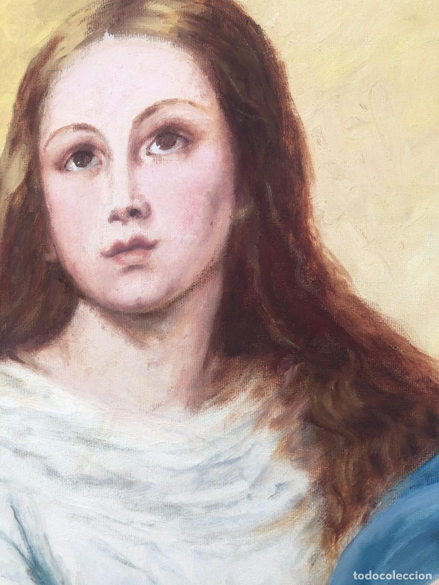 Arte: An&oacute;nimo - Inmaculada Concepci&oacute;n - &Oacute;leo sobre lienzo - Foto 4