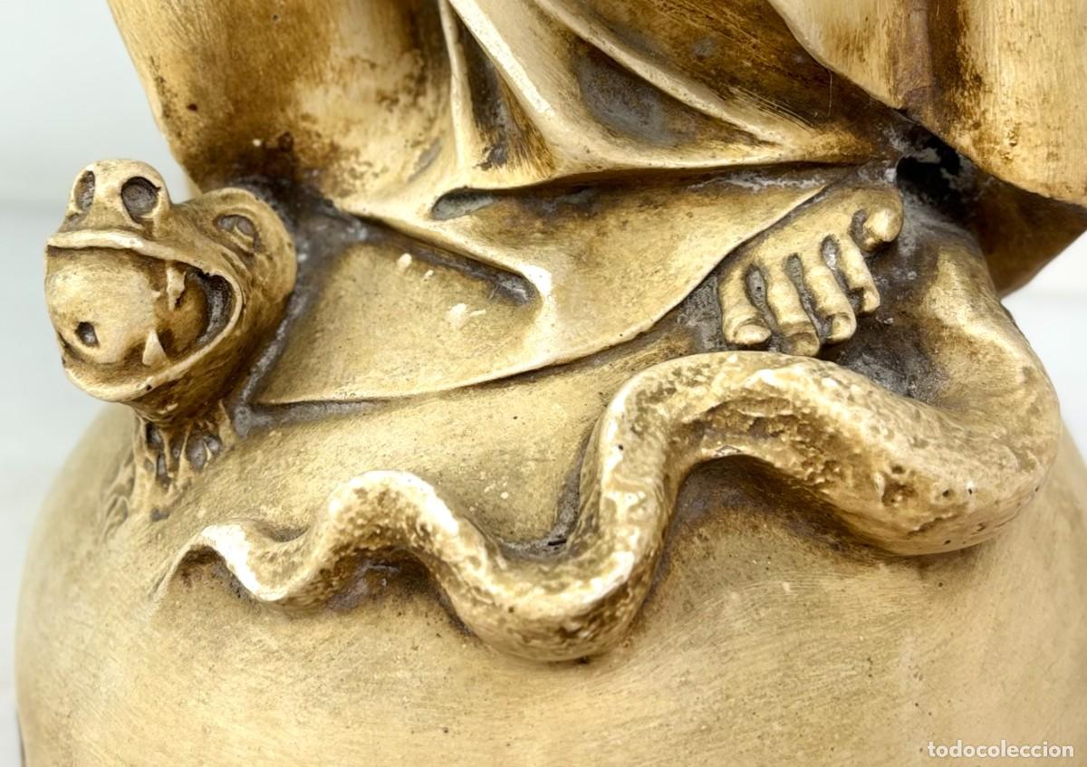 Arte: VIRGEN INMACULADA CONCEPCI&Oacute;N - ESTUCO - 65 CM - Foto 7