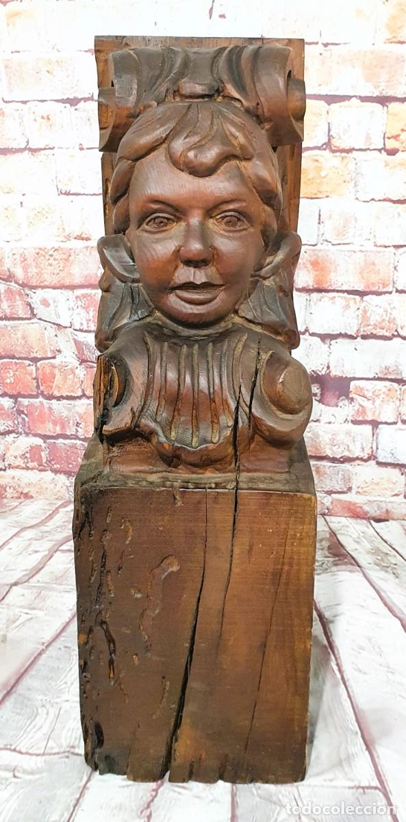 Arte: Mensula tallada en madera - Foto 2