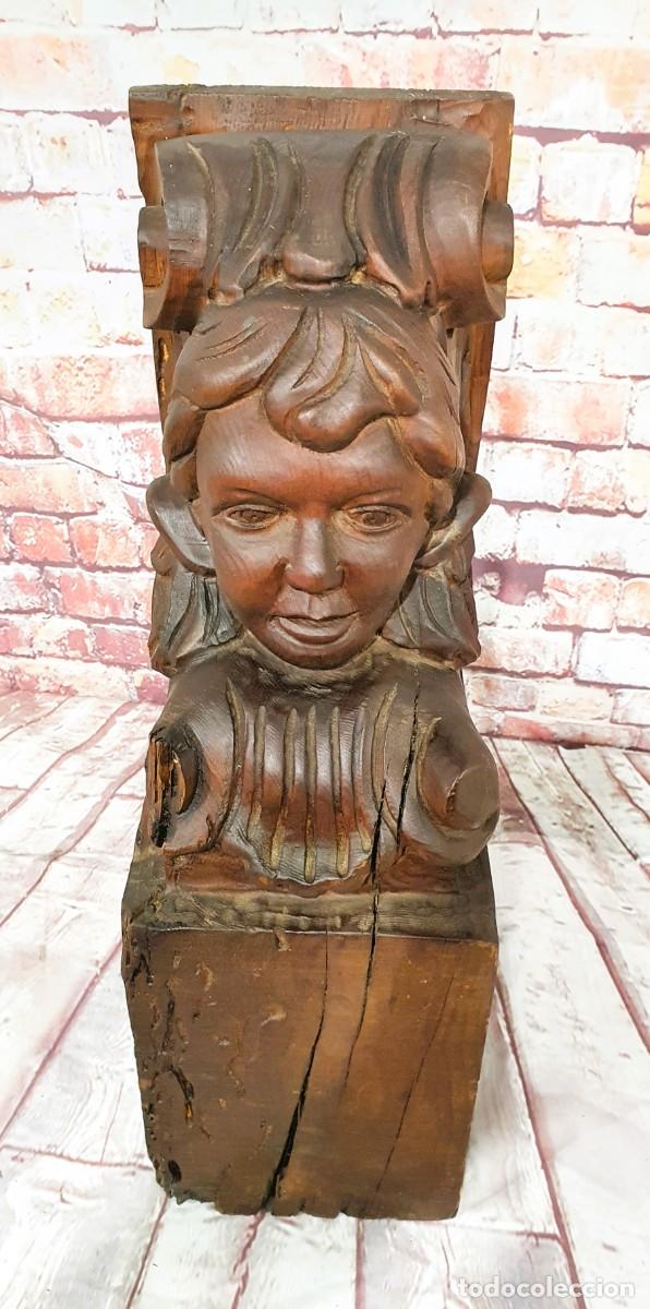 Arte: Mensula tallada en madera - Foto 3