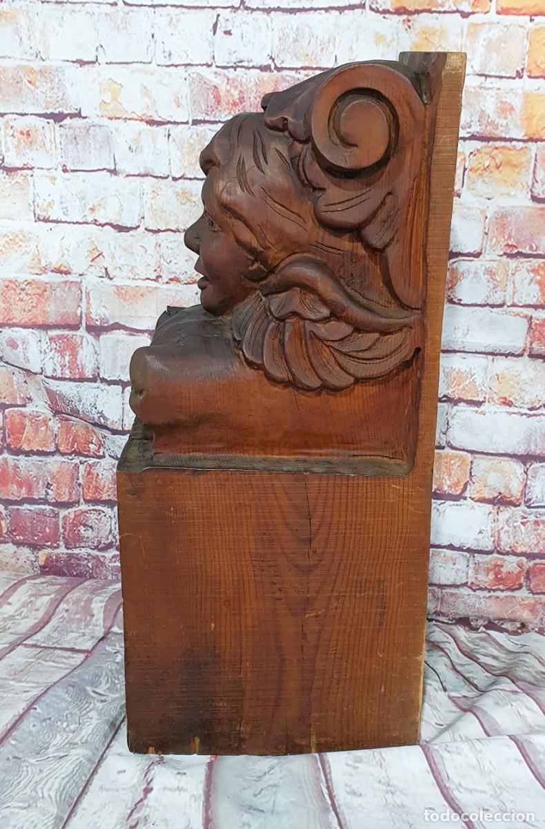 Arte: Mensula tallada en madera - Foto 4