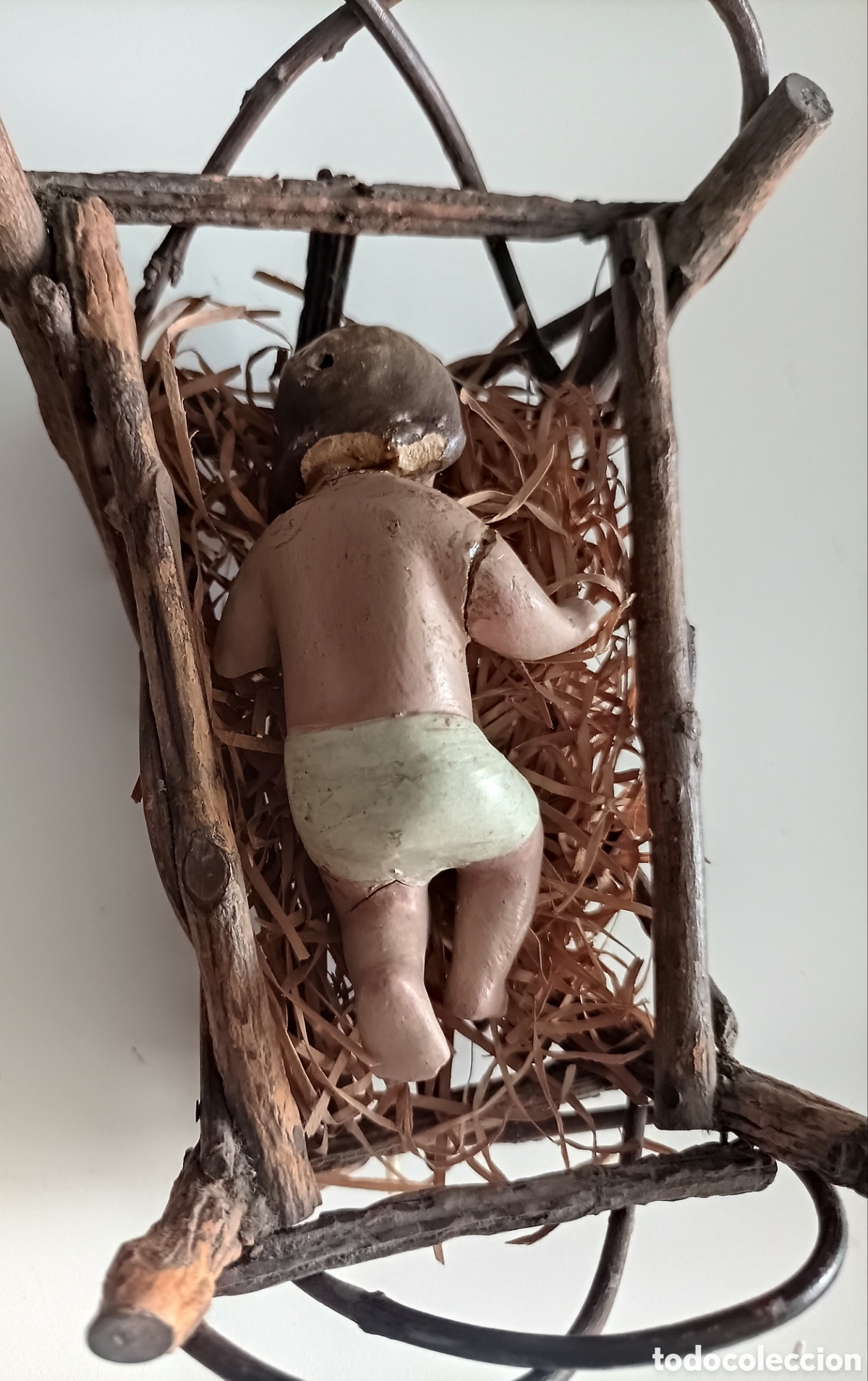 Arte: Antiguo Ni&ntilde;o Jes&uacute;s en estuco - Foto 3