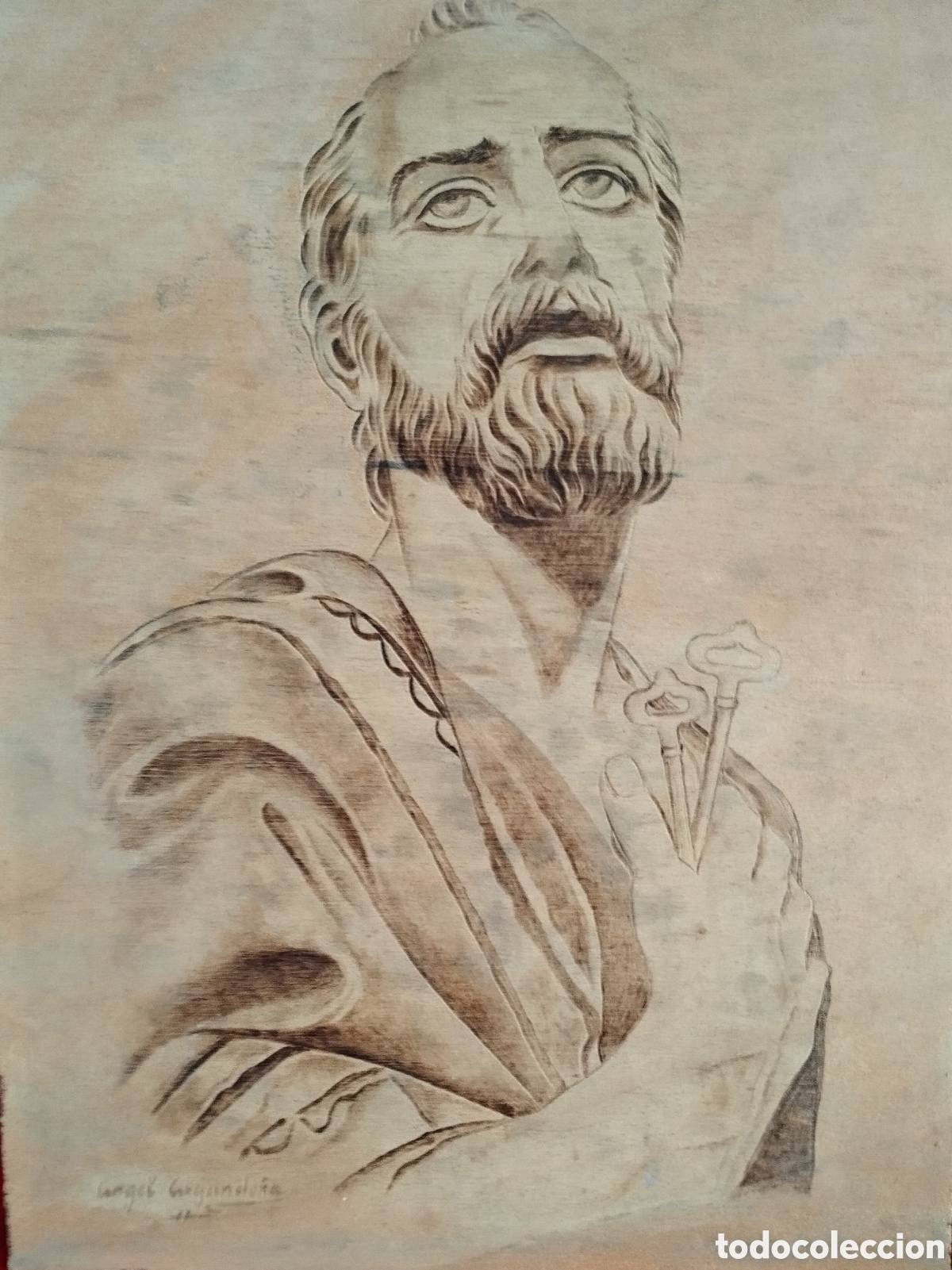 Arte: Grabado de San Pedro. - Foto 2