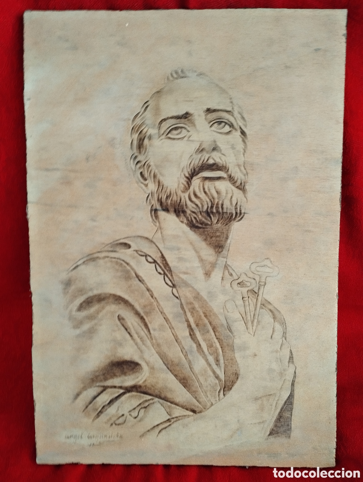 Arte: Grabado de San Pedro. - Foto 1